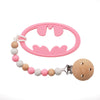 Batman Pink Silicone Teether - Just Blue or Pink