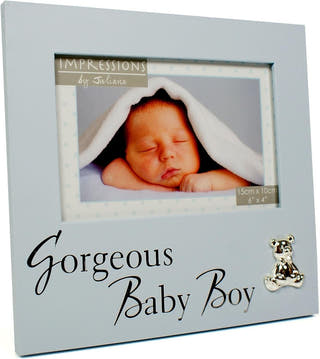 Blue Gorgeous Baby Boy Frame - Just Blue Or Pink