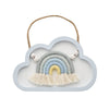 Blue Wooden Cloud Rainbow Wall Plaque - Just Blue or Pink