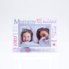 Cheerfull Glass Photo Frame 3D Word - Mummy - Just Blue or Pink