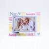 Cheerfull Glass Photo Frame 3D Word - Nan - Just Blue or Pink