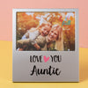 Cheerfull Aluminium Frame - Love You Auntie - Just Blue or Pink