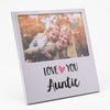 Cheerfull Aluminium Frame - Love You Auntie - Just Blue or Pink