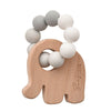 Bambino Elephant Teething Toy Grey - Just Blue or Pink