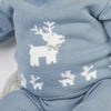 Dandelion Dusky Blue Knitted Reindeer Outfit - Just Blue or Pink