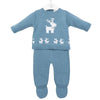 Dandelion Dusky Blue Knitted Reindeer Outfit - Just Blue or Pink