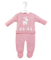 Dandelion Dusky Pink Knitted Reindeer Outfit - Just Blue or Pink