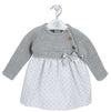 Dandelion Grey Dress with Knitted Top