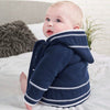 Dandelion Navy Knitted Baby Jacket - Just Blue or Pink