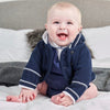 Dandelion Navy Knitted Baby Jacket - Just Blue or Pink