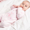 Dandelion Pink Elephant & Bird Sleepsuit - Just Blue or Pink