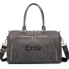 Personalised Dark Grey Faux Leather Changing Bag - Just Blue or Pink