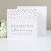 Diamond Anniversary Card - Just Blue or Pink