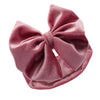 Dusty Pink Velour Headband with Bow