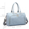 Personalised Sky Blue Faux Leather Changing Bag - Just Blue or Pink