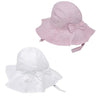 Personalised Wide Brim Sun Hat with Bow