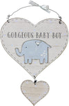 Gorgeous Baby Boy Hanging Plaque
