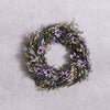 Hestia Dried Floral Wreath 25cm Purple - Just Blue or Pink