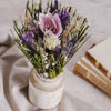 Hestia Dried Floral Bouquet 25cm - Purple - Just Blue or Pink