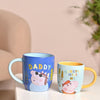 Peppa Pig Daddy & Me Mug Set - Just Blue or Pink