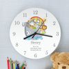 Kids Personalised Noah's Ark Clock - Just Blue or Pink