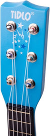 Kids Personalised Wooden Guitar with Stars - Blue