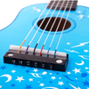 Kids Personalised Wooden Guitar with Stars - Blue