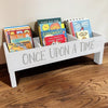 Large Kids Wooden Bookcase - White