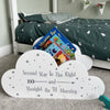 Large White Cloud Shaped Bookcase - 60cm