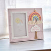 'Little Lady' Pink Frame with Macrame Rainbow - Just Blue or Pink