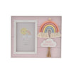 'Little Lady' Pink Frame with Macrame Rainbow - Just Blue or Pink