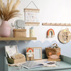 Little Man Blue Frame with Macrame Rainbow - Just Blue or Pink