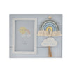Little Man Blue Frame with Macrame Rainbow - Just Blue or Pink