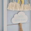 Little Man Blue Frame with Macrame Rainbow - Just Blue or Pink