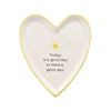 Love Life Heart Shaped Trinket Tray - Good Day - Just Blue or Pink