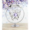 Crystocraft Chrome Plated Circle - 'For You Grandma' - Just Blue or Pink