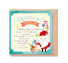 Nice List Certificate Card - Just Blue or Pink