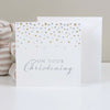 On Your Christening Card - Just Blue or Pink