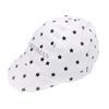 Personalised Baby Baseball Cap White with Navy Stars - Just Blue or Pink