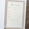 Personalised Baby Milestones Cards & Photo Album - Just Blue or Pink