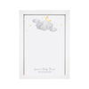 Personalised Baby Shower Cloud A4 Print - Just Blue or Pink