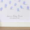 Personalised Baby Shower Cloud A4 Print - Just Blue or Pink