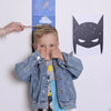 Personalised Batman Height Chart - Just Blue or Pink