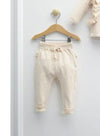 Personalised Beige Ruffle Frill Loungewear Set - Just Blue or Pink