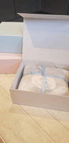 Personalised Beige Ruffle Frill Loungewear Set - Just Blue or Pink