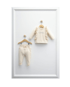Personalised Beige Ruffle Frill Loungewear Set - Just Blue or Pink