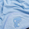 Personalised Blue Baby Towel - Just Blue or Pink