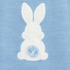 Personalised Blue Knitted Bunny Romper - Just Blue or Pink