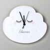 Personalised Cloud Wooden Clock - Just Blue or Pink