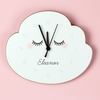 Personalised Cloud Wooden Clock - Just Blue or Pink